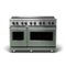 Viking - 5 Series 48" Wide Freestanding Electric Induction Range - Eucalyptus-Front_Standard