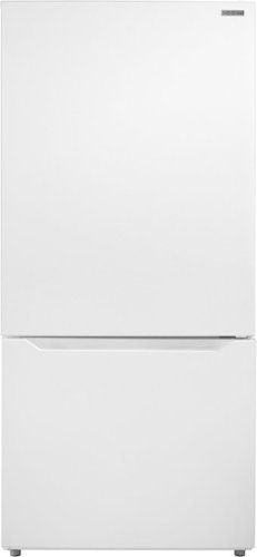 Insignia™ - 30 in. Wide 18.6 Cu. Ft. Bottom Freezer Refrigerator with ENERGY STAR Certification - White