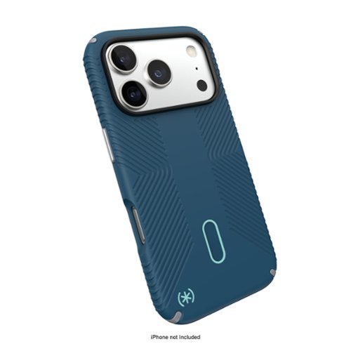 Speck Presidio2 Grip ClickLock Case for Apple iPhone 17 Pro - Deep Sea/Silver Metallic/Spell Blue BUY ONLINE