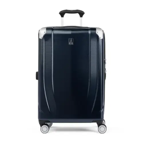 Front. Travelpro - Travelpro Pathways 3 Hardside Expandable Luggage, 8 Spinner Wheels, Lightweight Hard Shell Suitcase - Royal Blue.