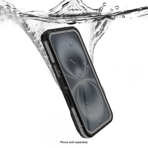 SaharaCase Oasis Series Water-Resistant Case with MagSafe for Apple iPhone 16 - Black GLOBAL SHIPPING