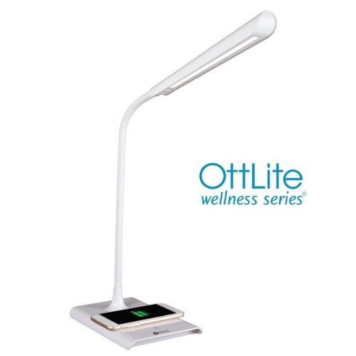 OttLite Power Up LED Desk Lamp with Wireless Charging - White BUY IN AUSTRALIA