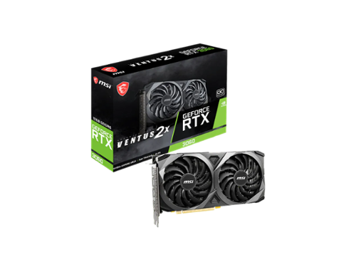 【動作良品】MSI RTX 3060 VENTUS 2X 12GB OC MSI Ventus GeForce RTX 3060 12GB GDDR6 PCI Express 4.0 Graphics