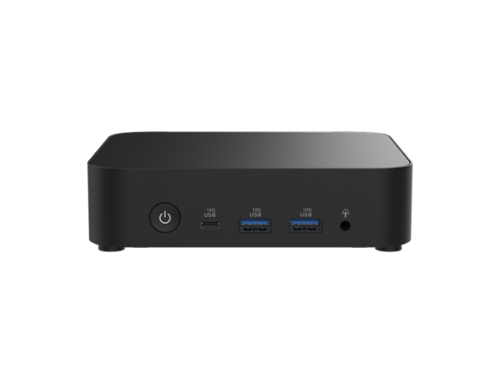 ASUS - NUC 14 Essential Mini PC, Intel N250, DDR5-4800, 2.5G LAN, Wi-Fi 6E, Bluetooth 5.3 - Black-Front_Standard 