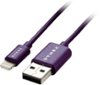 Dynex™ - 3' USB-to-Lightning Charge-and-Sync Cable - Amethyst-Front_Standard