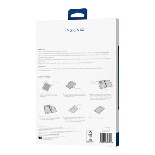 Insignia™ Glass Screen Protector for iPad 10.9 (2022), iPad Air 11 (M2), iPad Pro 11 (M4), iPad 11 (A16), iPad Pro 11 (M5) - Clear BUY IN EUROPE