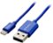 Dynex™ - 3' USB-to-Lightning Charge-and-Sync Cable - Sapphire-Front_Standard