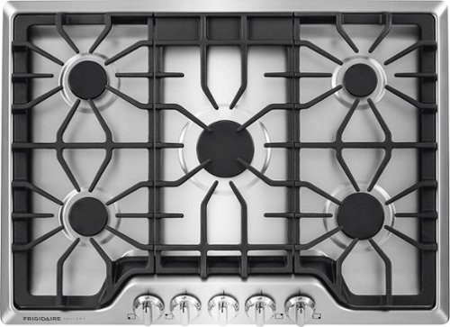 Frigidaire - Gallery 30" Built-In Gas Cooktop - Stainless Steel/Matte Black