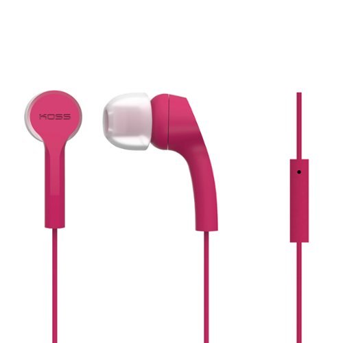 Koss - Earbud Headphones - Pink-Front_Standard 