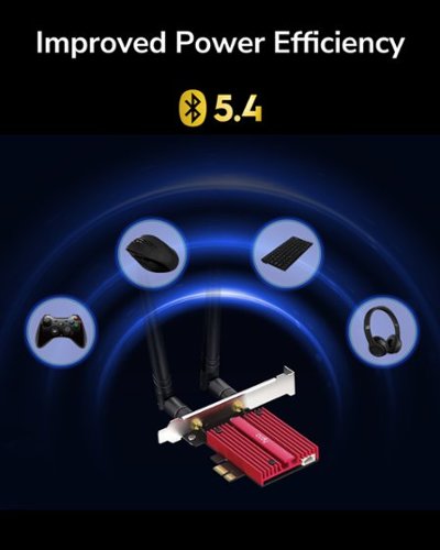 Cudy  WE9300 Wi-Fi 7 PCI-E Adapter - black and red GLOBAL SHIPPING