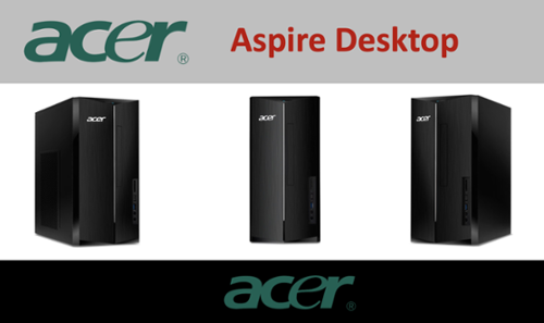 Acer Aspire Desktop (i5 14400, 8GB, 512GB PCIe SSD, Intel