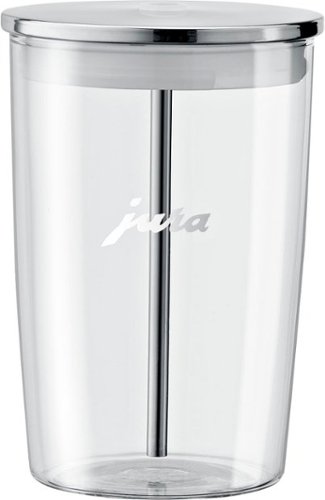 JURA - Glass Milk Container - Clear/Stainless Steel