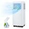 Costway - Portable Air Conditioner Cools up to 300 sq.ft 9000 BTU 3 in 1 AC Unit with Fan Dehumidifier Sleep Mode 6250 BTU - White-Front_Standard