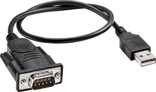  Dynex™ - 16&quot; USB PDA/Serial Adapter Cable - Black