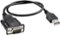 Dynex™ - 16" USB PDA/Serial Adapter Cable - Black-Front_Standard