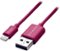 Dynex™ - 3' USB-to-Lightning Charge-and-Sync Cable - Ruby-Front_Standard