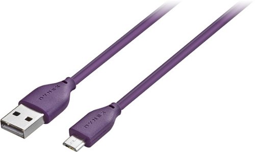  Dynex™ - 3' Micro USB-to-USB Charge-and-Sync Cable - Amethyst