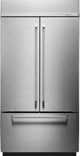 KitchenAid - 24.2 Cu. Ft. French Door Built-In Refrigerator - Stainless Steel