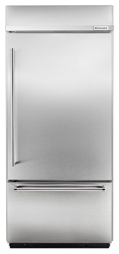 Photos - Fridge KitchenAid  20.9 Cu. Ft. Bottom-Freezer Built-In Refrigerator - Stainless 