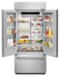 KitchenAid - 20.8 Cu. Ft. French Door Refrigerator with Preserva Food Care System - Stainless Steel-Angle_Standard