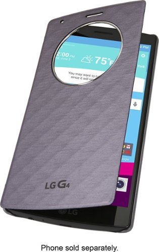  Quick Circle Snap-On Folio Case for LG G4 Cell Phones - Violet Black