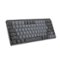 Logitech - MX Mechanical Mini for Mac Compact Wireless Mechanical Tactile Switch Keyboard for macOS/iPadOS/iOS with Backlit Keys - Space Gray-Front_Standard