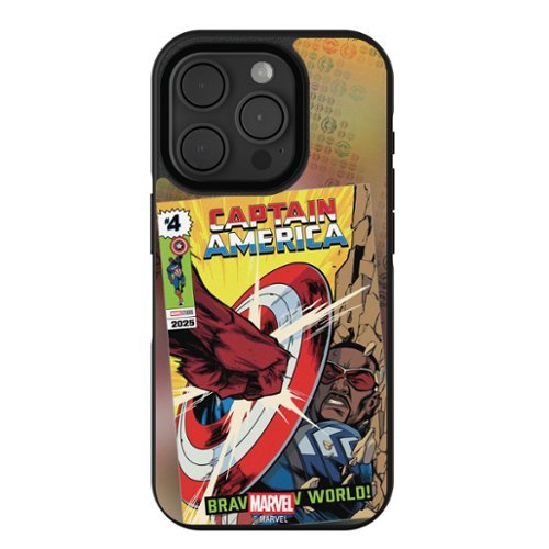Keyscaper - Marvel Classic Cover Bump Phone Case - Apple iPhone 16 Pro Max - Sam Wilson Captain America-Front_Standard 