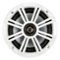 KICKER - KM 6.5" 2-Way Coaxial Marine Speaker with Injection-Molded Polypropylene Cone (Pair) - Charcoal/White-Front_Standard