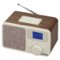 Jensen - JCR-315 Digital AM/FM Dual-Alarm Clock Radio with Wood Cabinet - Beige-Front_Standard