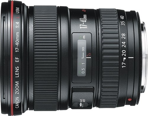 Canon EF 17 40mm f/4L USM Ultra Wide Zoom Lens Black 8806A002