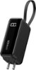 Anker - Power Bank (5,000mAh, 30W) Fusion w/ Built-In USB-C Cable - Black-Front_Standard