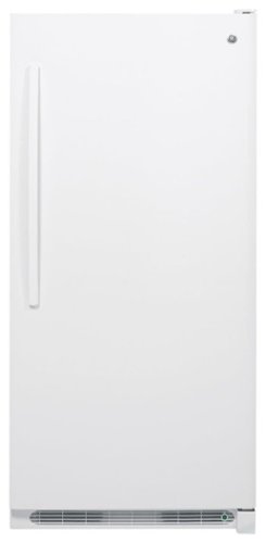  GE - 20.9 Cu. Ft. Upright Freezer - White