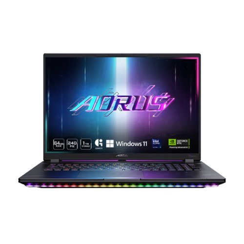 GIGABYTE - AORUS MASTER 18 - 18" 240Hz 2560x1600 WQXGA Intel Core Ultra 9 275HX - 2TB SSD - 32GB DDR5 RAM - GeForce RTX 5080 - 5-Degree Black