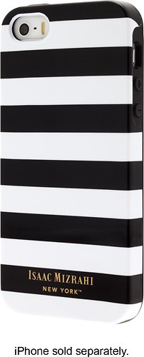  Isaac Mizrahi New York - Monostripe Case for Apple® iPhone® SE, 5s and 5 - Black/White