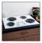 GE - 30" Built-in Electric Cooktop - White-Front_Standard