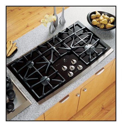  GE - Profile 36&quot; Built-in Gas Cooktop - Stainless steel