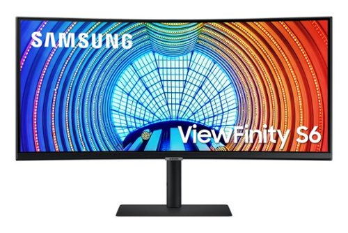  Samsung - A650 Series 34&quot; ViewFinity LED 1000R Curved WQHD FreeSync Monitor with HDR - Black