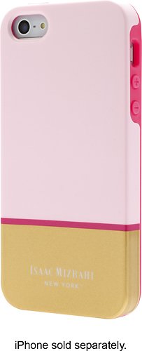  Isaac Mizrahi New York - Color Block Case for Apple® iPhone® SE, 5s and 5 - Light Pink/Gold