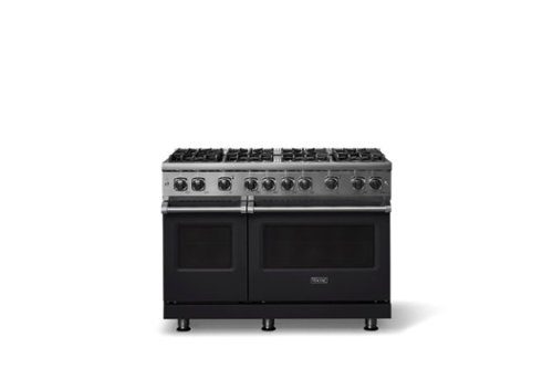 Viking - 6.1 Cu. Ft. Professional 5 Series Freestanding Double Oven Gas Convection 8 Burner Range - Onyx-Front_Standard 
