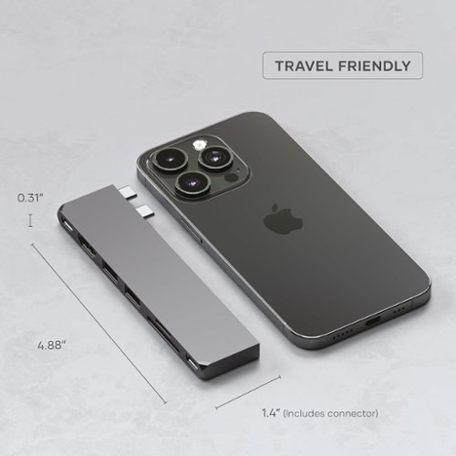 Satechi PRO Hub Slim USB-C Hub 7-in-1 w/ USB 4 Port, 4K HDMI, USB3.2 Gen 2, SD/TF Card Reader, and 100W USB C PD for Mac - Space Gray SHOP ONLINE
