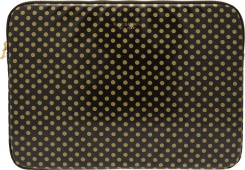  Isaac Mizrahi New York - Mini Dot Laptop Sleeve - Black/Gold