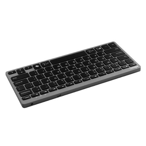 Adesso Multi OS Bluetooth Scissor Switch Keyboard with CoPilot AI Hotkey - Black and Grey HOW TO BUY