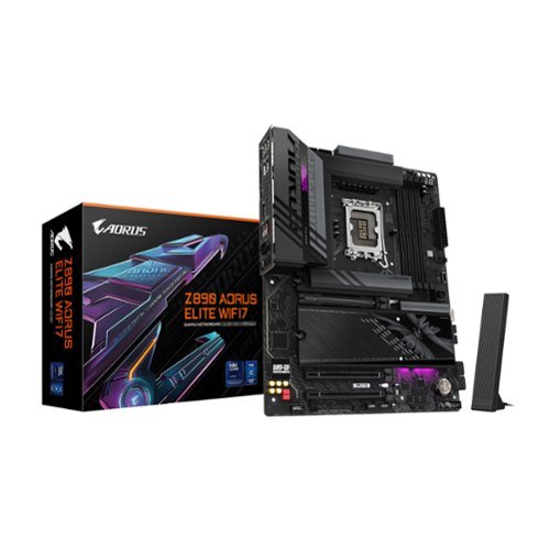 GIGABYTE - Z890 AORUS ELITE WIFI7 (Socket LGA 1851) Intel Z890 ATX DDR5 Wi-Fi 7 Motherboard - Black