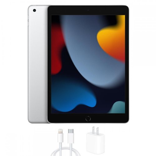Apple - Refurbished Excellent - 10.2-inch iPad 9th Generation (2021) Wi-Fi Only 64GB - Silver-Front_Standard 