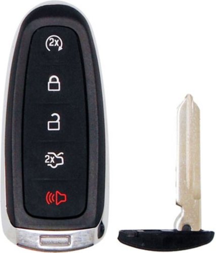 Car Keys Express - Ford Simple Key - 5 Button Smart Key Remote and programming device - Black-Front_Standard 