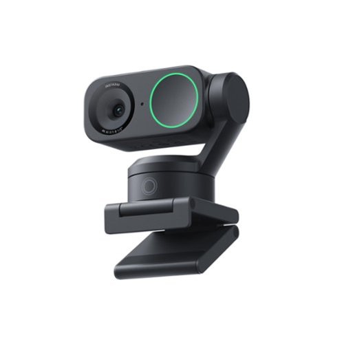 Insta360 - Link 2C 4K Webcam for Conferencing, Gaming & Streaming, 1/2" Sensor, AutoFraming, works w/ Zoom, Teams, Twitch & more - Black-Front_Standard 