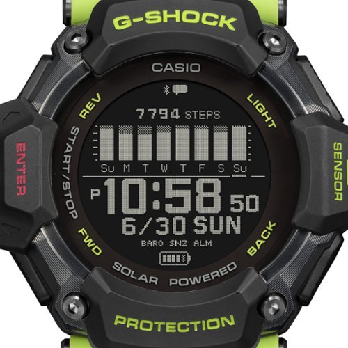 Casio G-Shock Move 52mm Heart Rate + GPS Solar Assist Resin Strap Smartwatch - Yellow WORLDWIDE DELIVERY