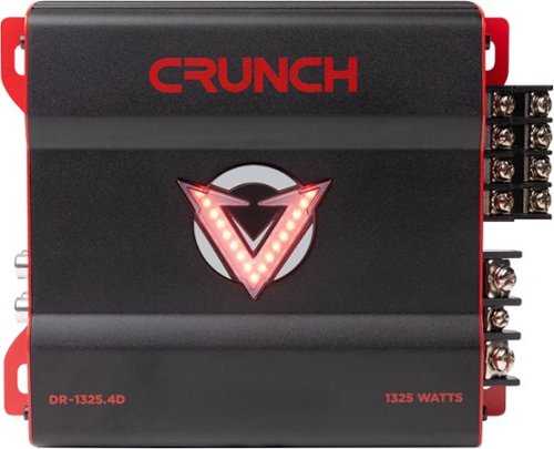 Crunch V-DRIVE PRO 1325W 4-Channel Car Audio Amplifier - Black GLOBAL SHIPPING