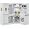 Best Choice Products - Pretend Play Corner Kitchen, Interactive Wooden Kids Set w/ Lights & Sounds - White-Front_Standard