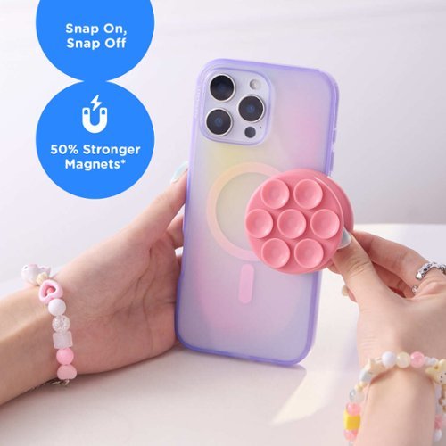 PopSockets MagSafe Suck-Up Universal Magnetic Suction Grip & Mount with Adapter Ring for Cell Phones - Frost WHERE TO BUY